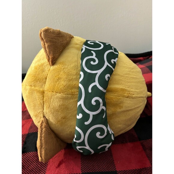 Nemuneko Furyu XL Toreba Prize Plush Brown Ginger Orange Green Japan Import NWT - Picture 2 of 5